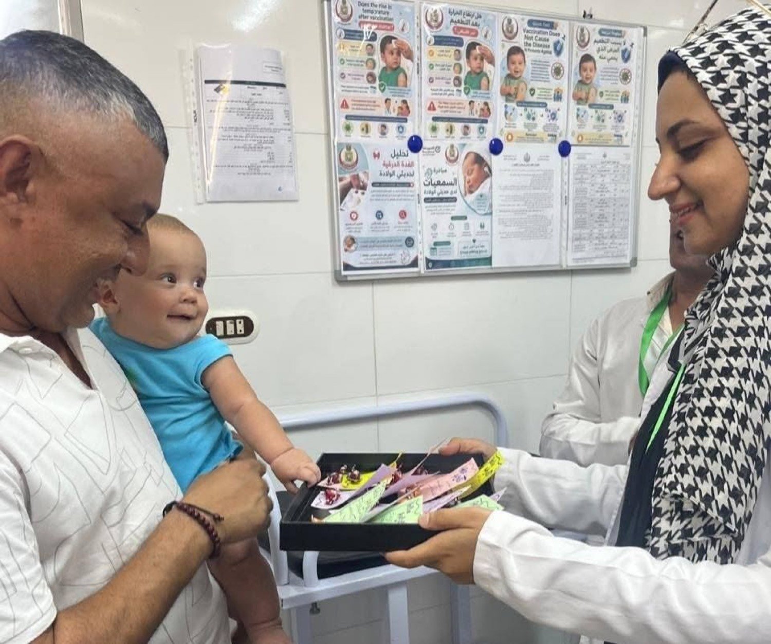 A smile after vaccination
